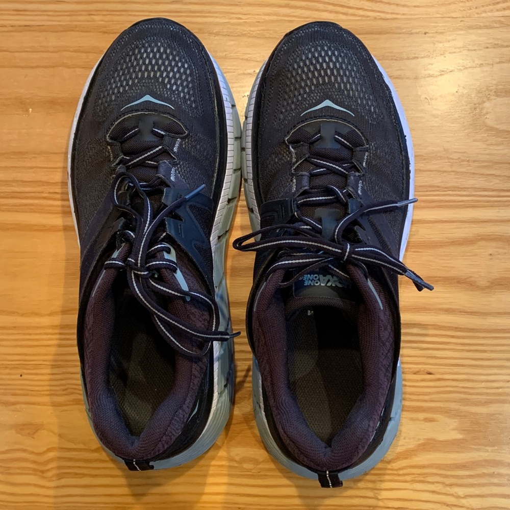 HOKA Men’s Gaviota 2 Size 11 Black Athletic Shoes - Picture 2 of 7